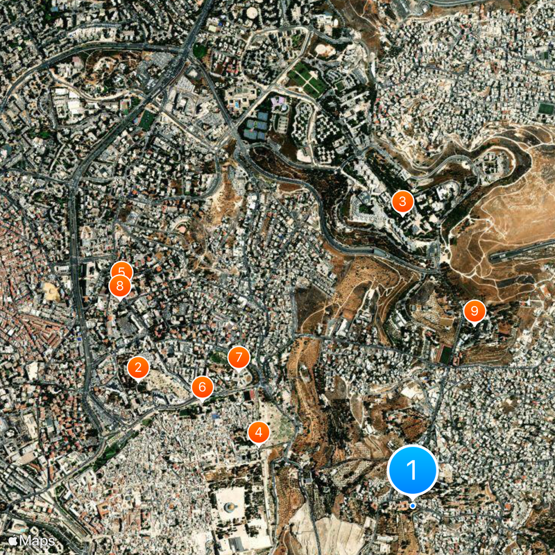 Mount of Olives Map