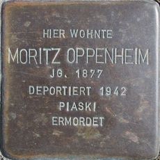 Stolperstein à la mémoire de Moritz Oppenheim