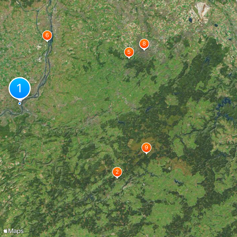 Provincia di Liegi Mappa