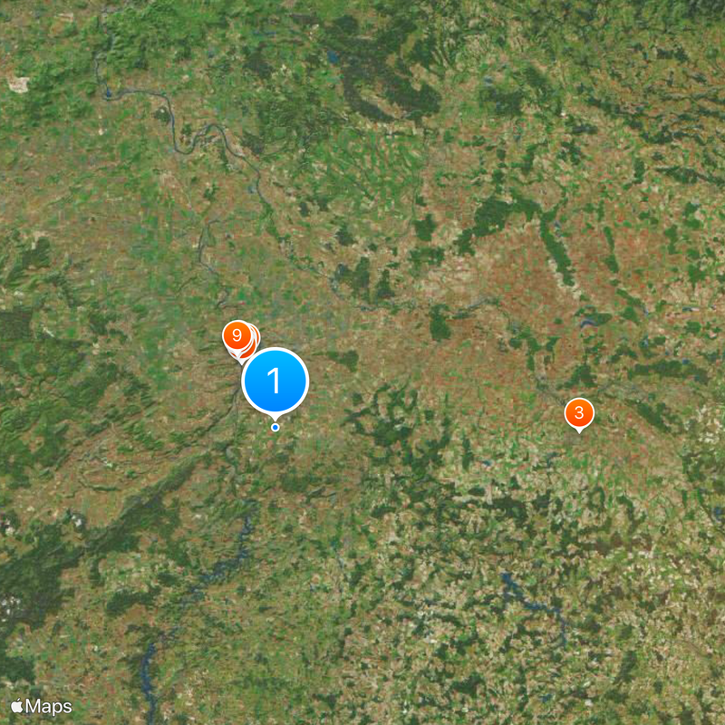 Central Bohemian Region Map