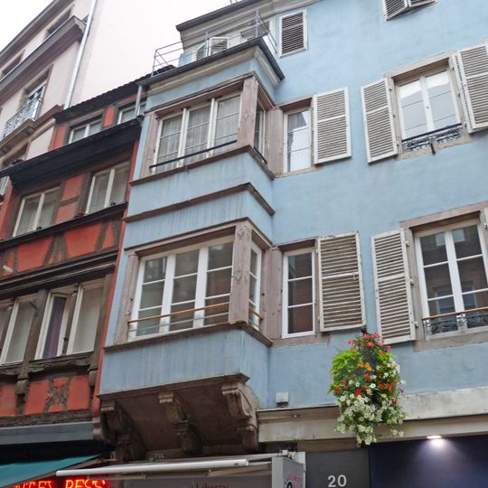 Maison au 20, rue Gutenberg à Strasbourg