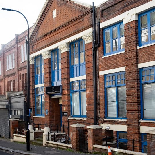 Lilian Baylis House , including walls to Broadhurst Gardens