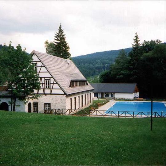Ehemaliges Erzpochwerk und Erzwäsche, heute Museum und Gaststätte Jägerhäuser Straße 17