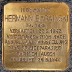 Stolperstein en memoria de Hermann Bagainski