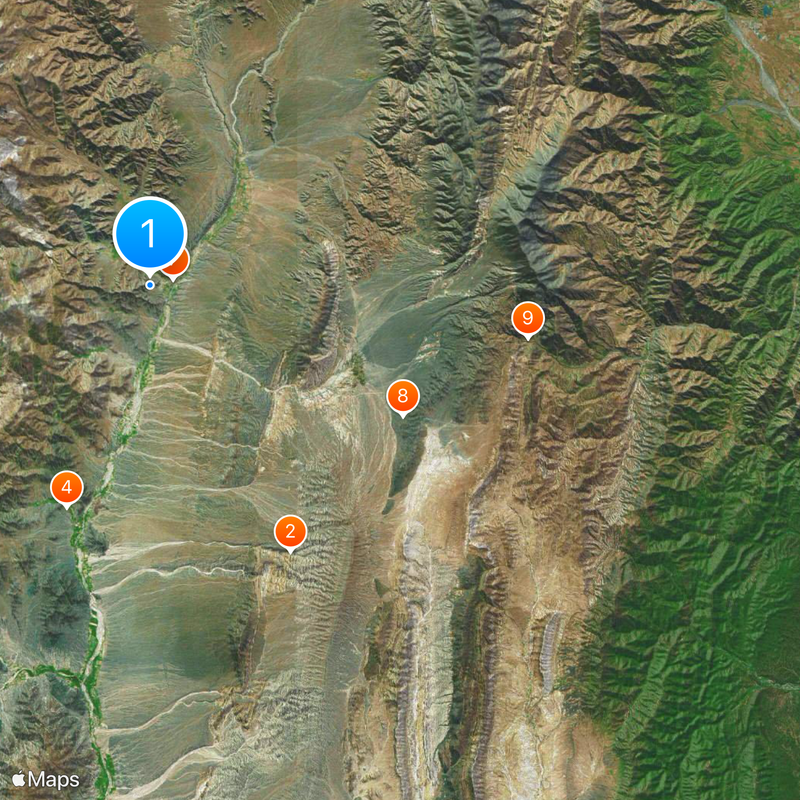Parco nazionale di Los Cardones Mappa