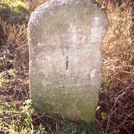 Milestone, 150yds S of jct with Rode Lane