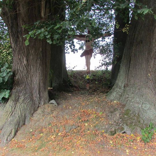 Kříž na severním okraji Rounku