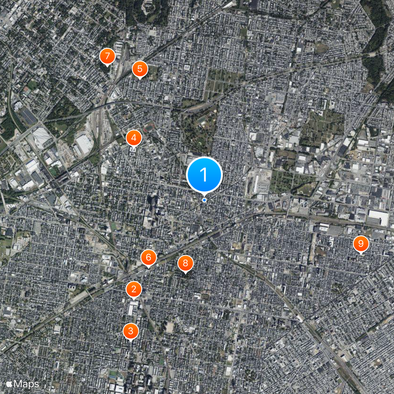 Norte de Filadelfia Mapa