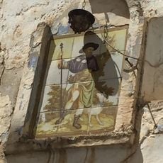Ceramic panel of Saint Roch