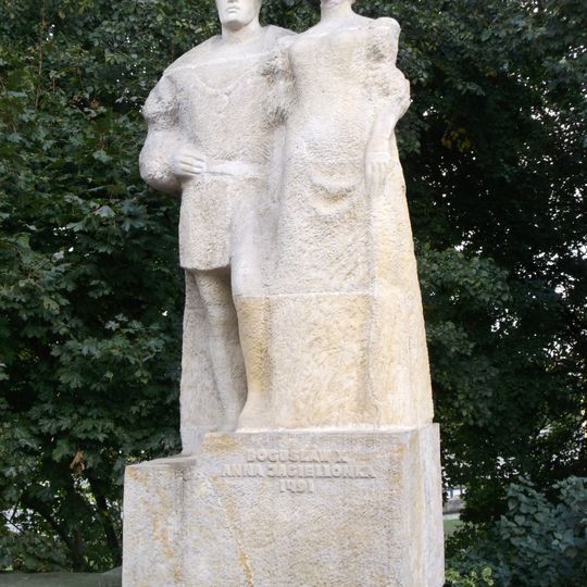Bogusław X and Anna Jagiellonian Monument in Szczecin