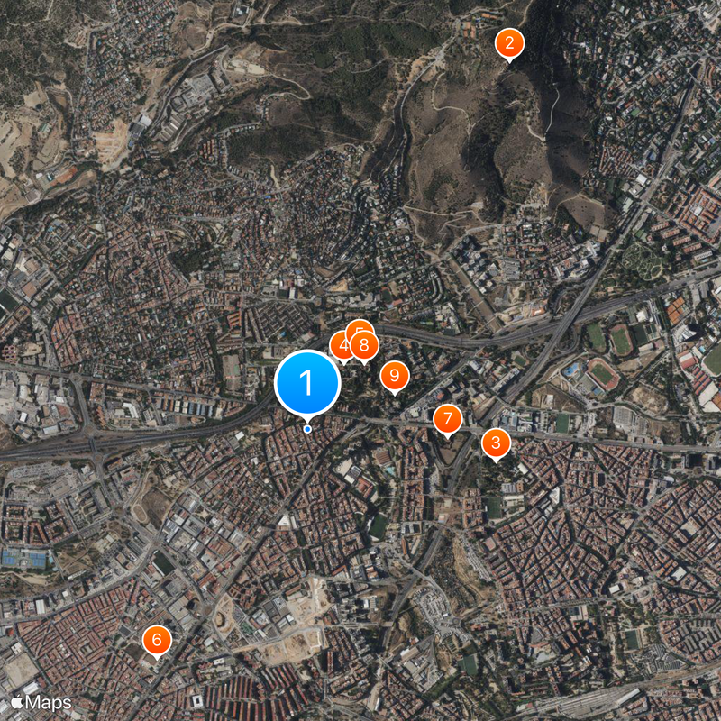 Esplugas de Llobregat Mapa