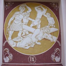 Kaplička IX. zastavení křížové cesty u kostela v Mařenicích