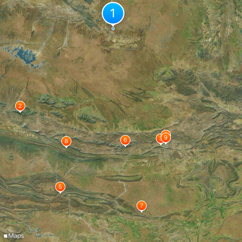 Stuart Highway Map