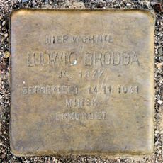 Stolperstein à la mémoire de Ludwig Brodda