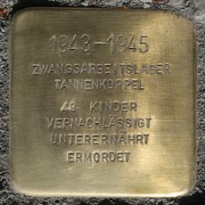 Stolperstein Zwangsarbeitslager Tannenkoppel