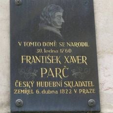 Pamětní deska Františka Xavera Parče na domě 17/1 v ulici Giacoma Casanovy v Duchcově