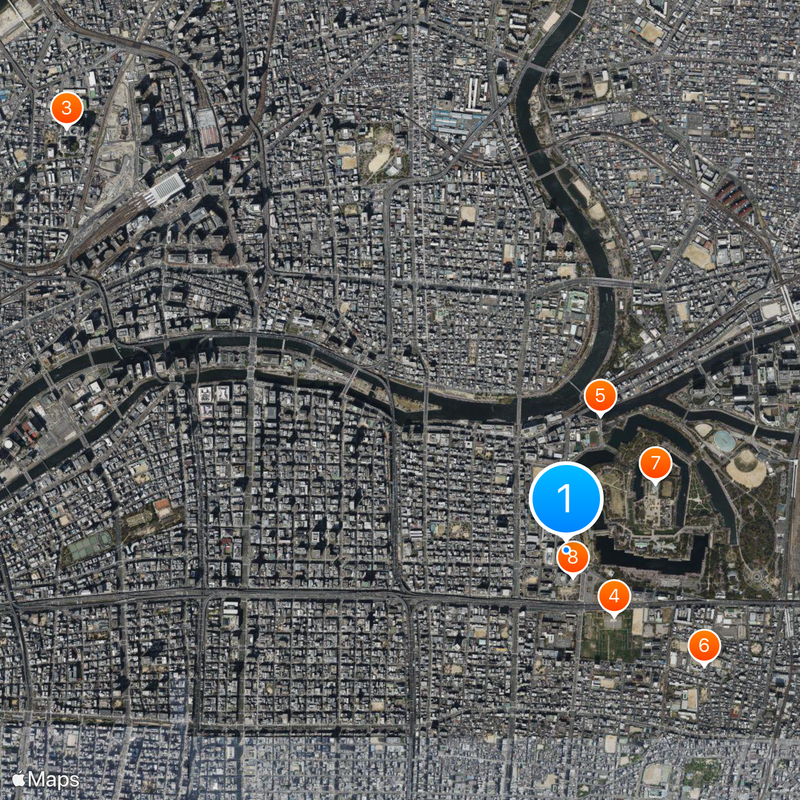 Osaka Prefectural Police Map