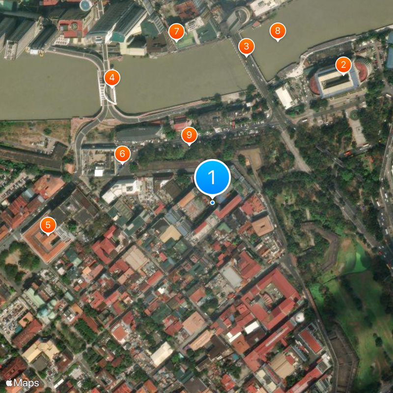 Colegio de San Juan de Letran Map