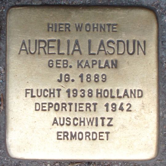 Stolperstein für Aurelia Lasdun