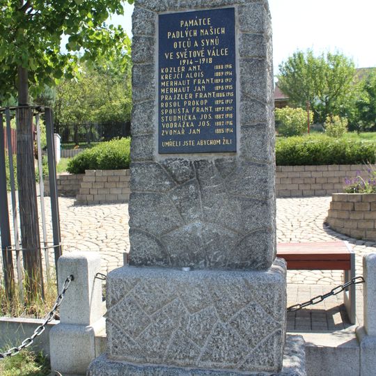 World War I memorial in Stašov