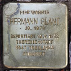 Stolperstein dedicated to Hermann Glant