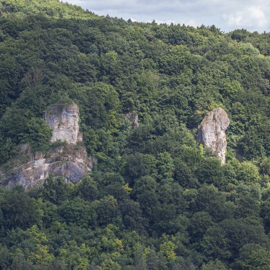 Müllerfelsen ENE von Streitberg