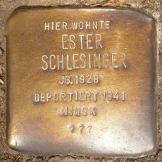 Stolperstein dedicated to Ester Schlesinger