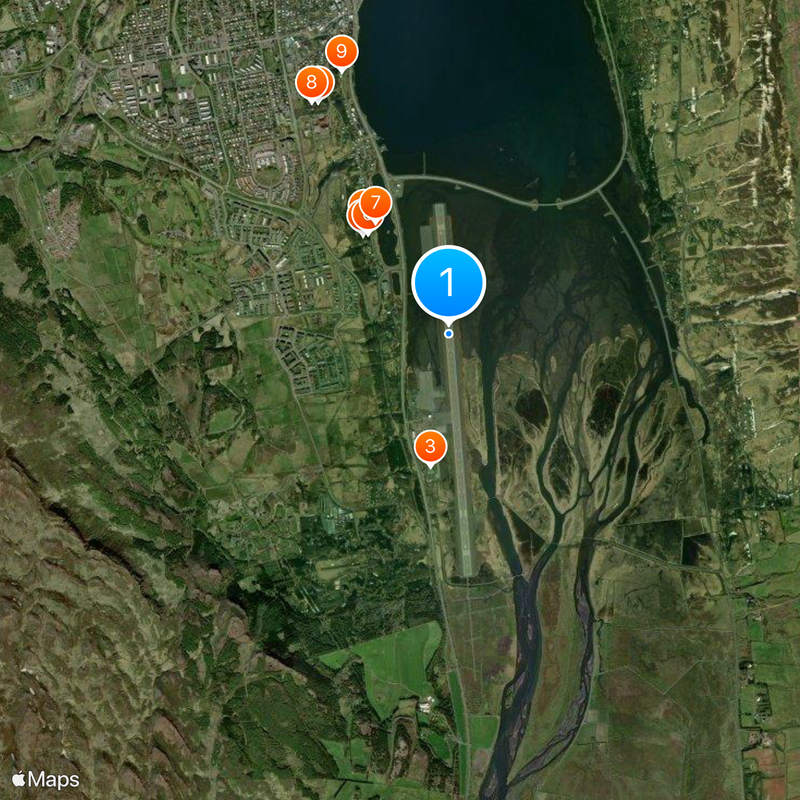 Akureyri Airport Map