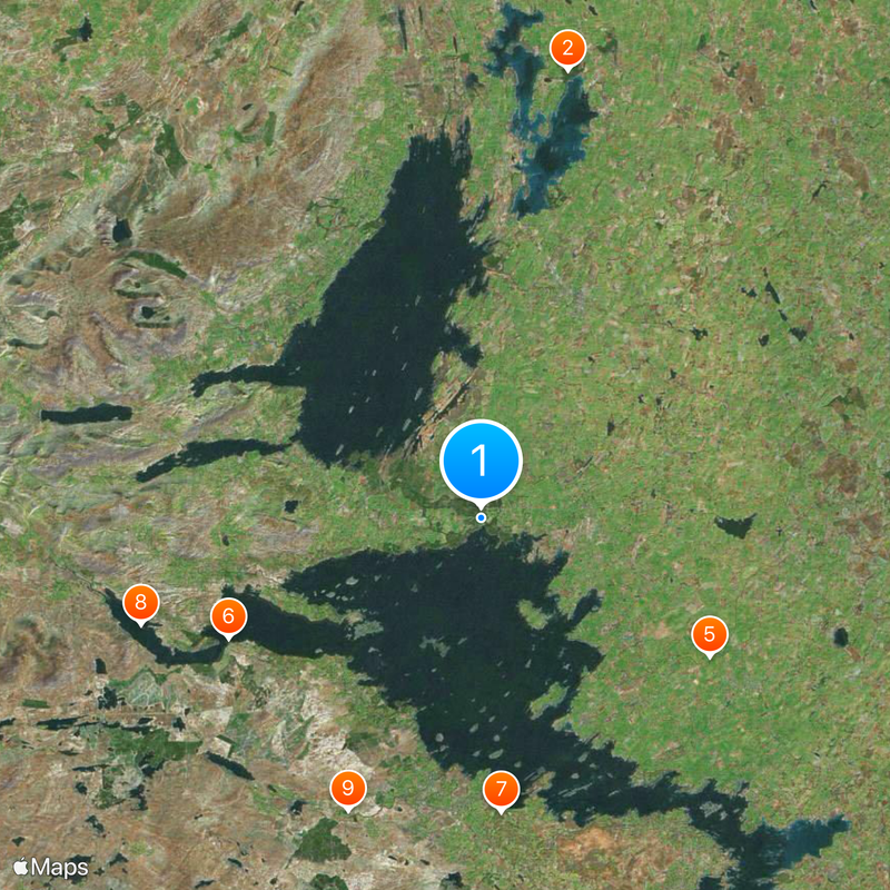 Ashford Castle, County Mayo Mapa