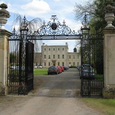 Gates, Gatepiers And Railings Approximately 90 Metres West Of Harrowden Hall