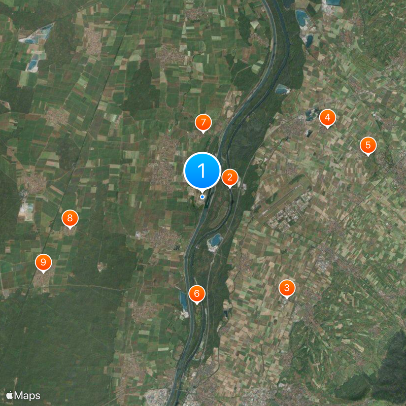 Fessenheim Nuclear Power Plant Map