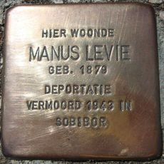Stolperstein à la mémoire de Manus Levie