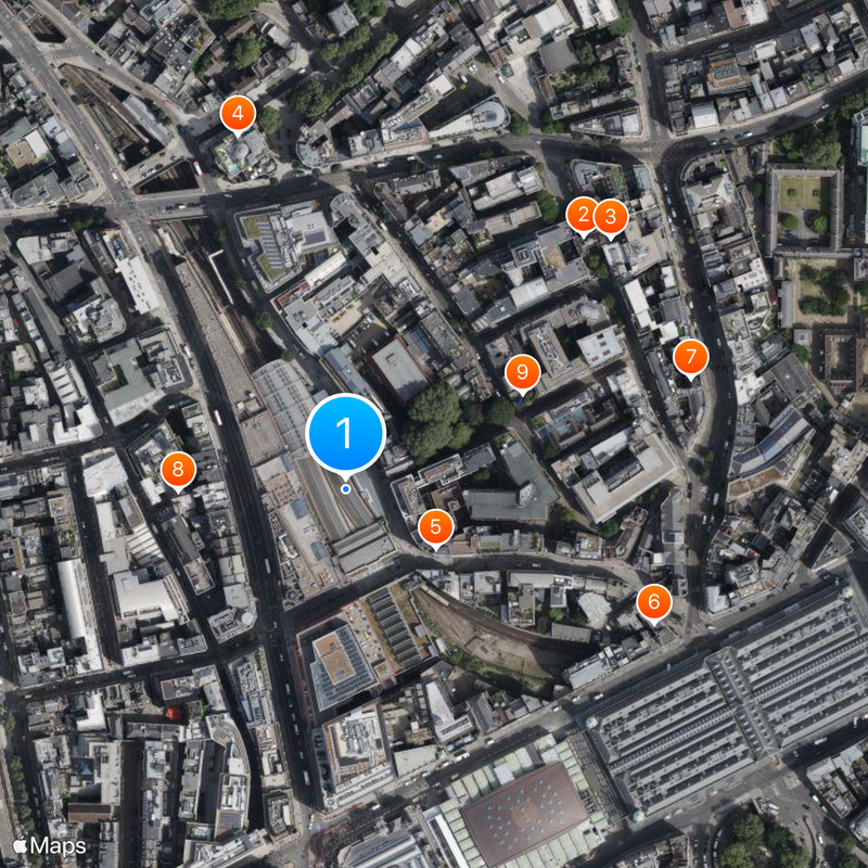 Farringdon station Map