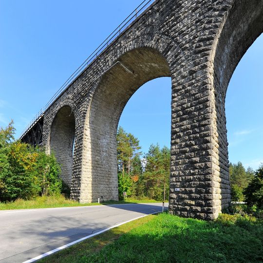 Rosenbach-Viadukt der Karawankenbahn