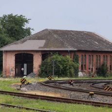 Lokreparierschuppen an der Fichtelgebirgsbahn in Hersbruck