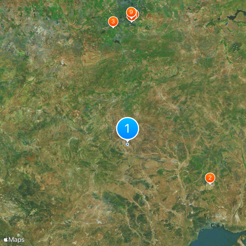 Pogórze Kazachskie Mapa