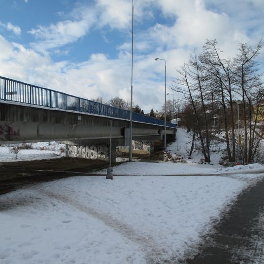 Most tř. Politických vězňů přes Blanici ve Vlašimi