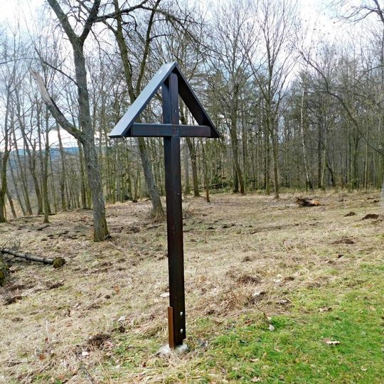 4. zastavení křížové cesty u kostela svatého Jakuba na Chvojenu