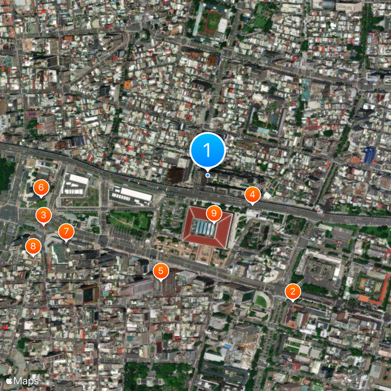 Taipei Bus Station Map
