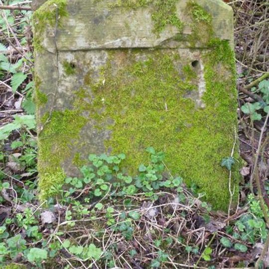 Milestone, Hoppesford Bridge, near lay-by, N of stream