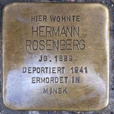Stolperstein en memoria de Hermann Rosenberg
