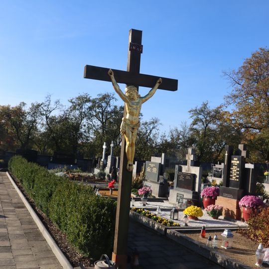 Hřbitovní kříž na Valečském hřbitově