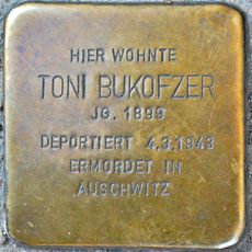 Stolperstein en memoria de Toni Bukofzer