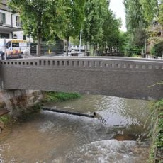 Pedestrian bridge over the Lyssbach to the Herrengasse school house (1911–1915)