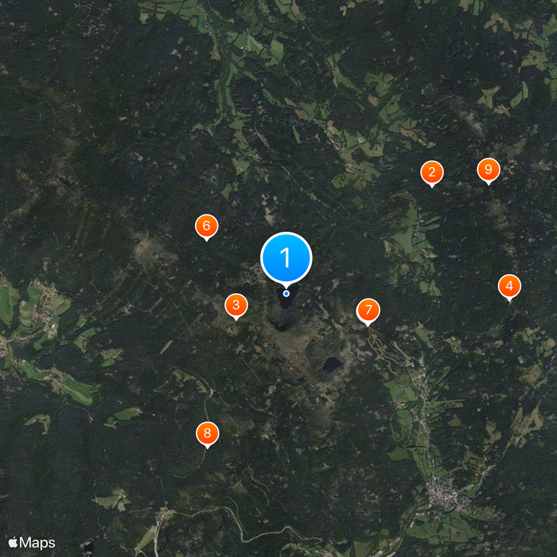 Černé jezero Map