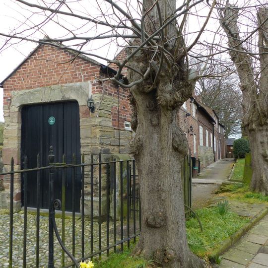 Church Hall, Grammar School House and the Hearse House