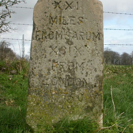 Milestone On Ridgeway Track At Ngr 830344