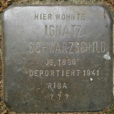 Stolperstein dedicated to Ignatz Schwarzschild