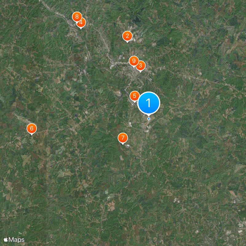 Martinsville Speedway Mapa