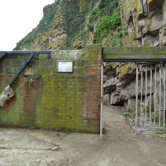 Steep Holm the entrance